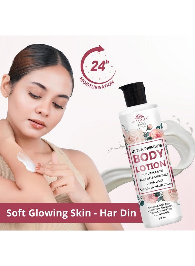 INTIMIFY Ultra Premium Body Lotion With SPF 50 | Skin Brightening Lotion For Winter and Summer | For Women & Men 200 ml - Image 2
