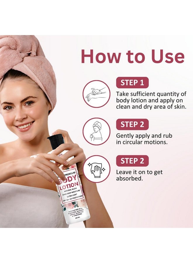 INTIMIFY Ultra Premium Body Lotion With SPF 50 | Skin Brightening Lotion For Winter and Summer | For Women & Men 200 ml - Image 5