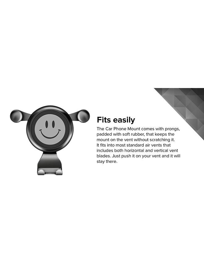 NIBEMINENT 360-Degree Rotating Car Phone Mount Black/Grey  - Image 2