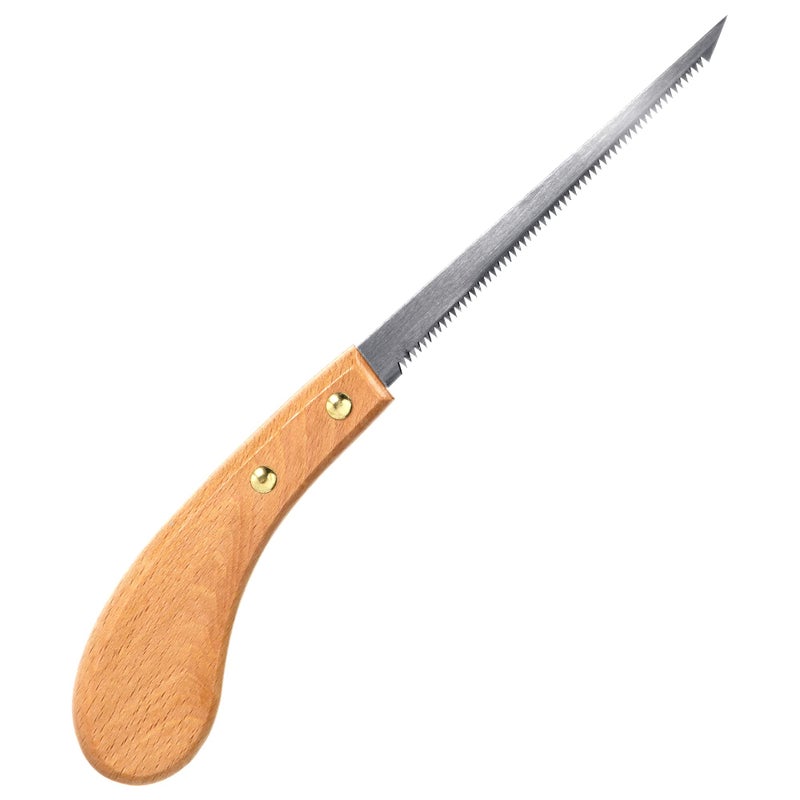 KAKURI Japanese Keyhole Saw for Woodworking 4-3/4" Made in JAPAN, Japanese Hand Pull Jab Saw Tool for Precision Cutting, Curved Cutting, Razor Sharp Japanese Steel Blade, Wood Handle - Image 1