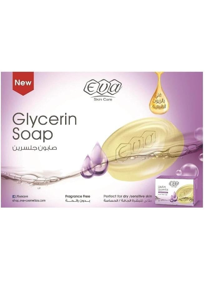 إيفا صابون الجلسرين للبشرة الجافة والحساسة 120 جرام