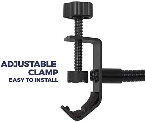 blueberry Microphone Pop Filter For ALL Professional Microphone Dual Layered Wind Pop Screen With Flexible 360° Gooseneck Clip Stabilizing Arm - Image 4