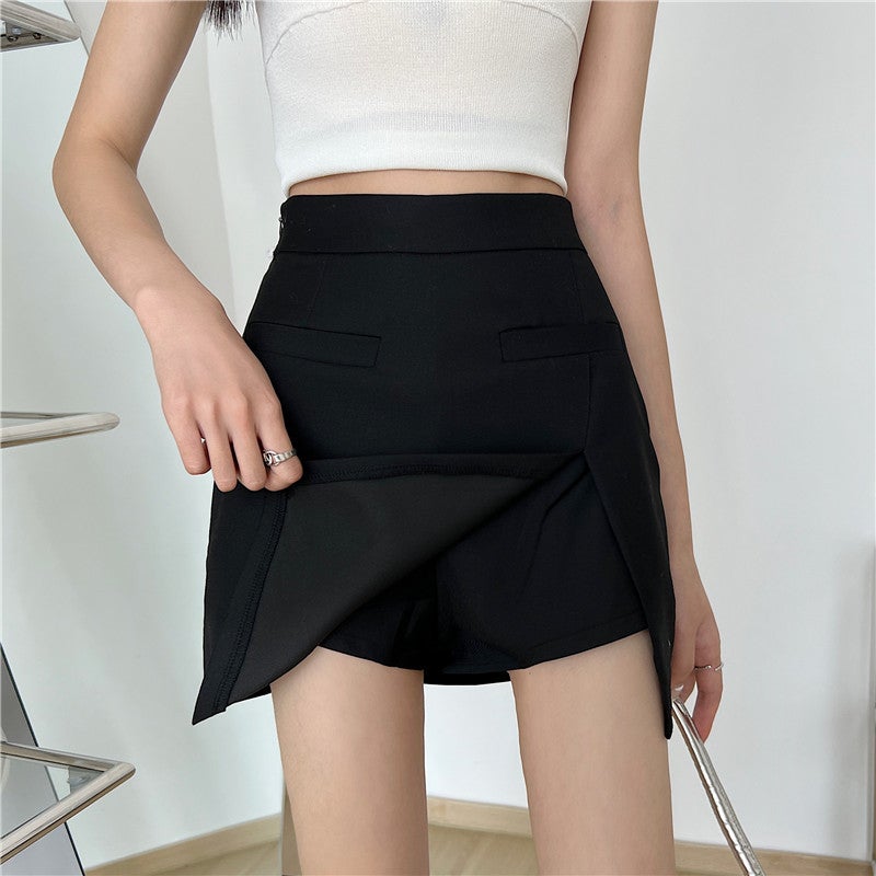 Slim-fit elegant uniform business wear white shirt short-sleeved womens summer ol work clothes shirt hip skirt front desk suit Gray - Image 5