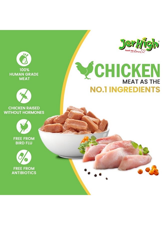 Jerhigh Wet Dog Food For All Life Stages, Human Grade High Protein Chicken, Gravy Grilled Chicken (Pack Of 12) - Image 4