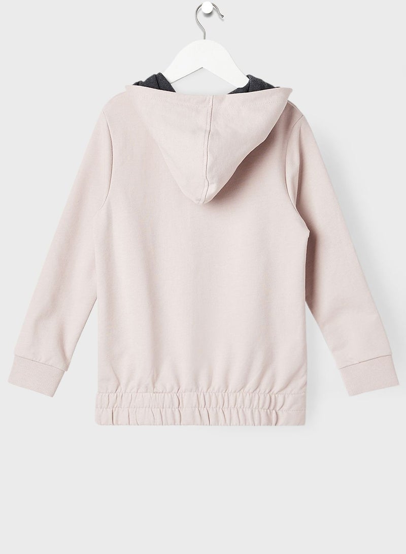 NAME IT Kids Front Text Zip-Up Hoodie - Image 2