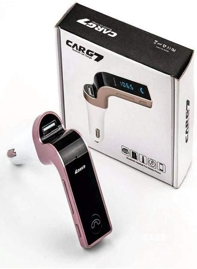 G-7 FM transmitter device range and MP3 player for cars, with USB port and charger,Excellent Color 4 IN 1 led bluetooth car fm transmitter