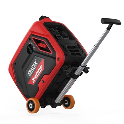 Erayak Wheel Kit For Portable Generators with Extending Telescopic Handle, Never-Flat Tires, Portable Generators Accessories - Image 1