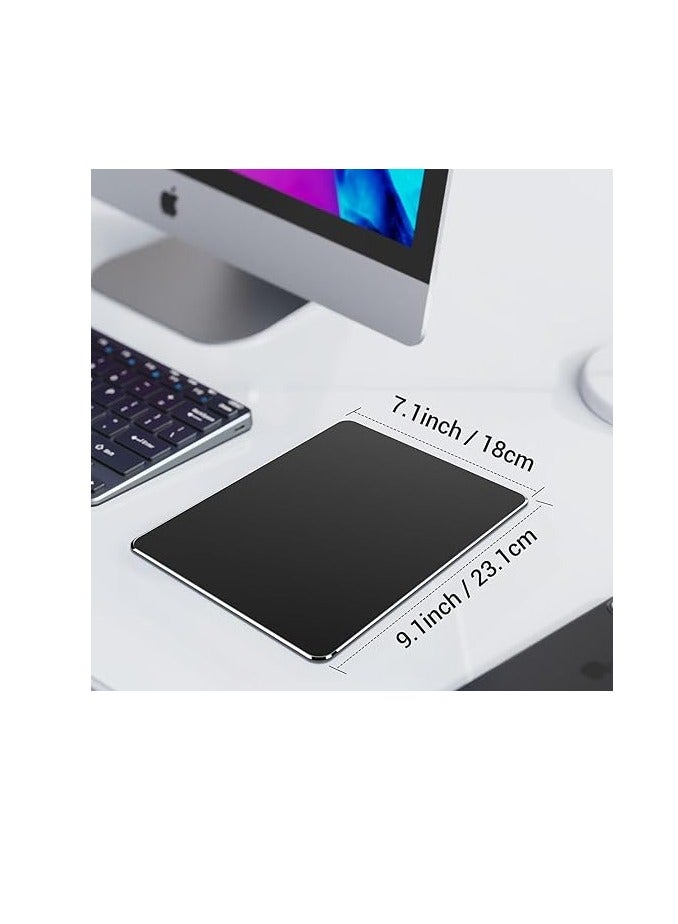 HONKID Metal Aluminum Mouse Pad – Thin Hard Double-Sided Waterproof Mouse Mat for Office & Gaming, Fast and Accurate Control for Laptop - Image 2