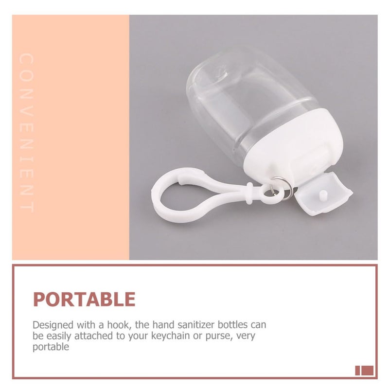Beaupretty 36 Pcs Flip Cap Bottle with Hook Refillable Travel Bottles Multi-function Empty Bottles Empty Hand Bottles Practical Small Bottles Leakproof Travel Bottles Keychain Hand Dispenser - Image 5
