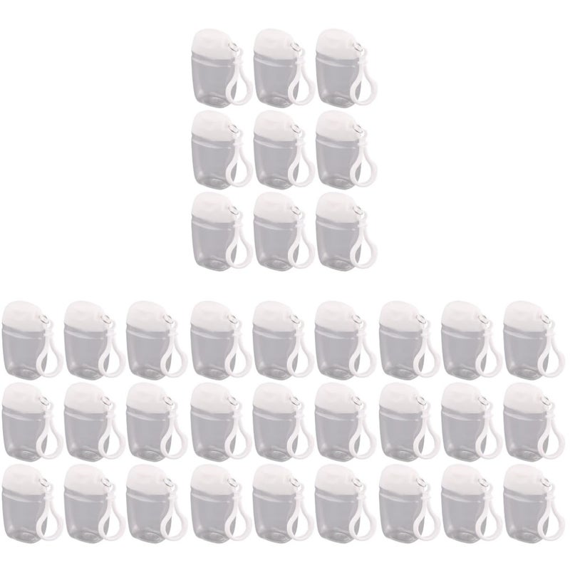 Beaupretty 36 Pcs Flip Cap Bottle with Hook Refillable Travel Bottles Multi-function Empty Bottles Empty Hand Bottles Practical Small Bottles Leakproof Travel Bottles Keychain Hand Dispenser - Image 1