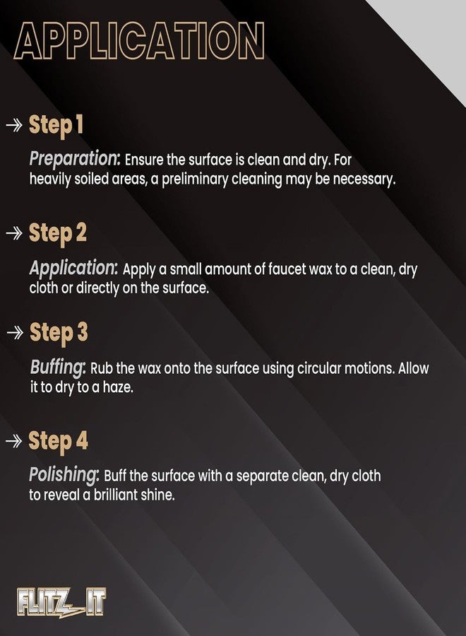 Flitz Faucet Wax Plus - 7.6oz Bottle of USA-Made, Water-Based Faucet Cleaner & Polisher for Water Stains, Fingerprints, & More - Metal Wax for Bronze, Nickel, Chrome, Brass - Granite Polish (3 Pack) - Image 5