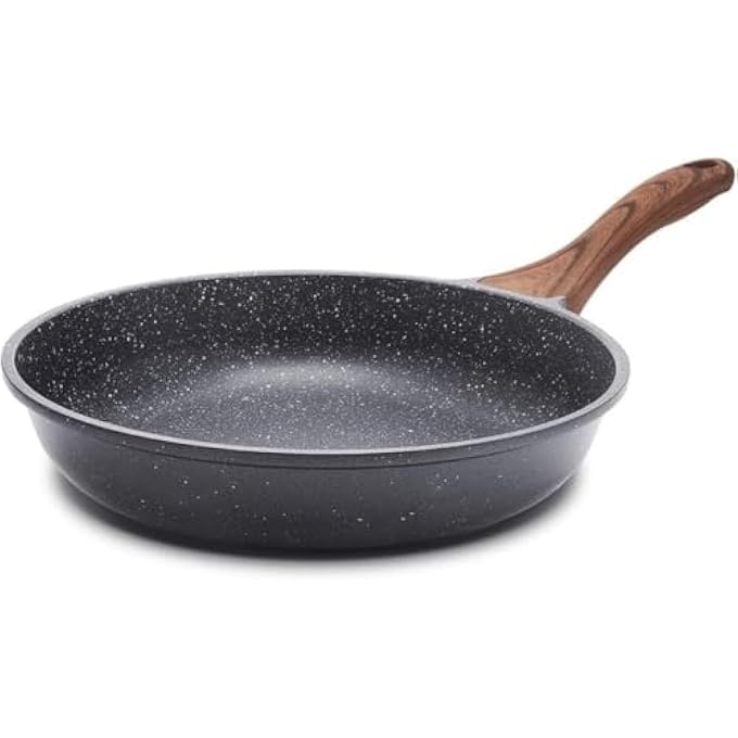 Unity Nonstick Frying Pan Skillet With Swiss Granite Coating  24Cm Stone Cookware For Healthy Cooking Omelettes  ChefS Dishes  Pfoa Free Durable  Easy To Clean - Image 1