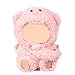 Tinoaly Doll Clothes for 17cm Dolls Kawaii Pink Piggy Style Jumpsuit Hat Decorative Bag Set DIY Cosplay Outfit Accessories for Toys Doll Not Included - Image 3