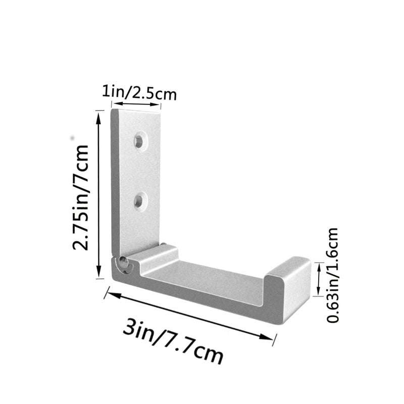 SOLARAE 5 Pcs Folding Coat Hooks Wall Hooks for Hanging Coat Towel Hooks Hardware Heavy Duty Aluminum Alloy Headphone Holder Hooks No Rust Wall Mounted Bags Fitness Equipment - Image 5