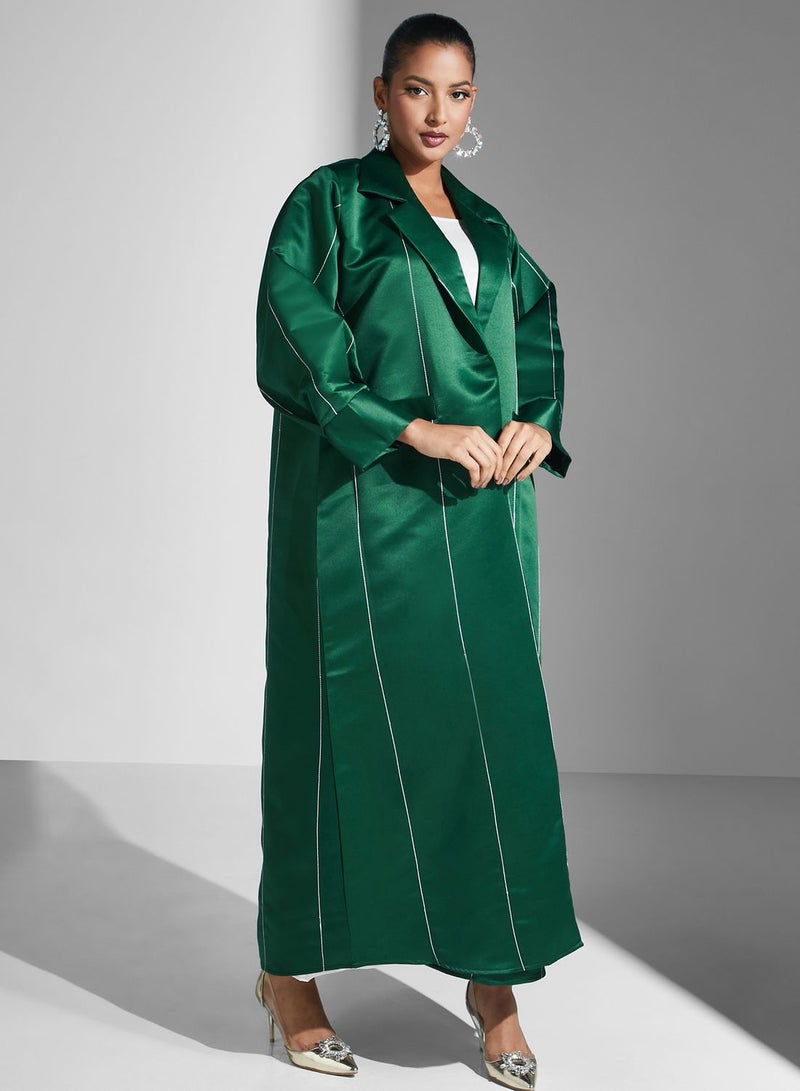 آرا عباية محبوكة بتصميم مخطط - Image 5