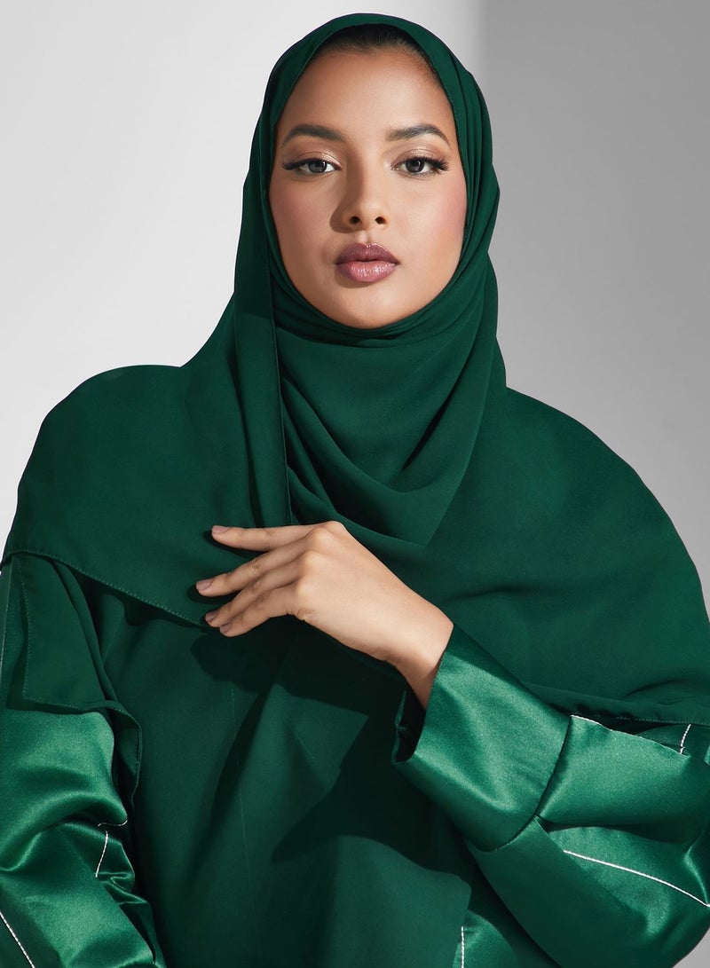 آرا عباية محبوكة بتصميم مخطط - Image 4