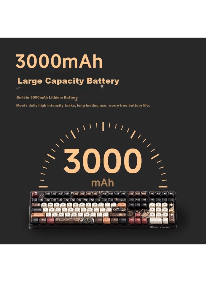 Akko 5108b Plus The Master Of Mystery Collaboration Mechanical Keyboard By Kailh Three-mode Rgb Hot-swappable Pbt Sublimation Gaming Keyboard - Image 3