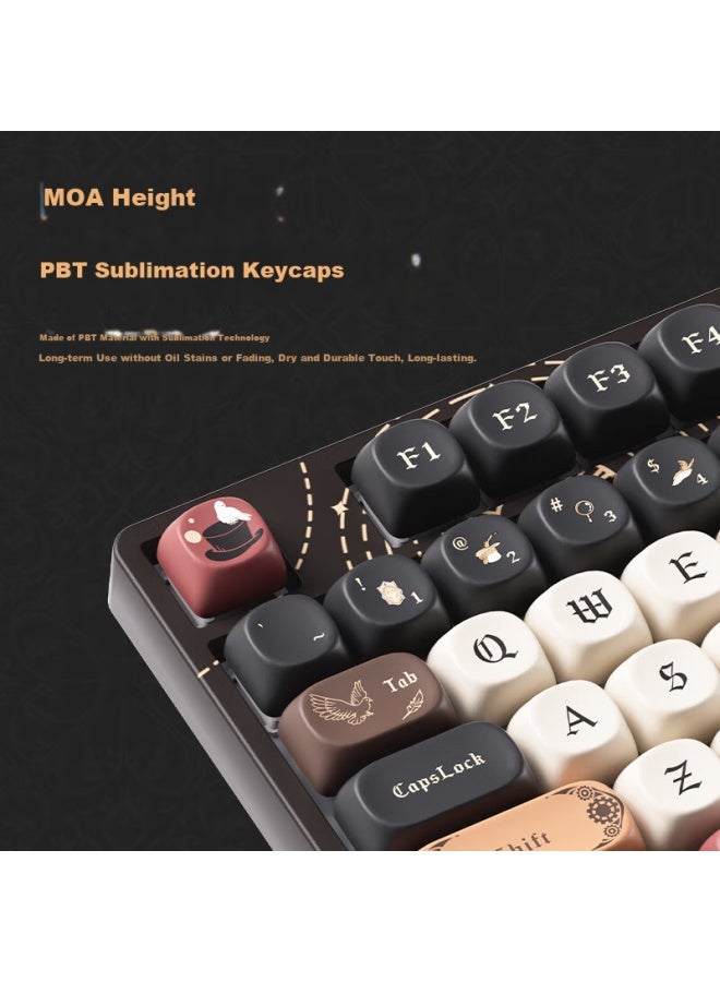 Akko 5108b Plus The Master Of Mystery Collaboration Mechanical Keyboard By Kailh Three-mode Rgb Hot-swappable Pbt Sublimation Gaming Keyboard - Image 4