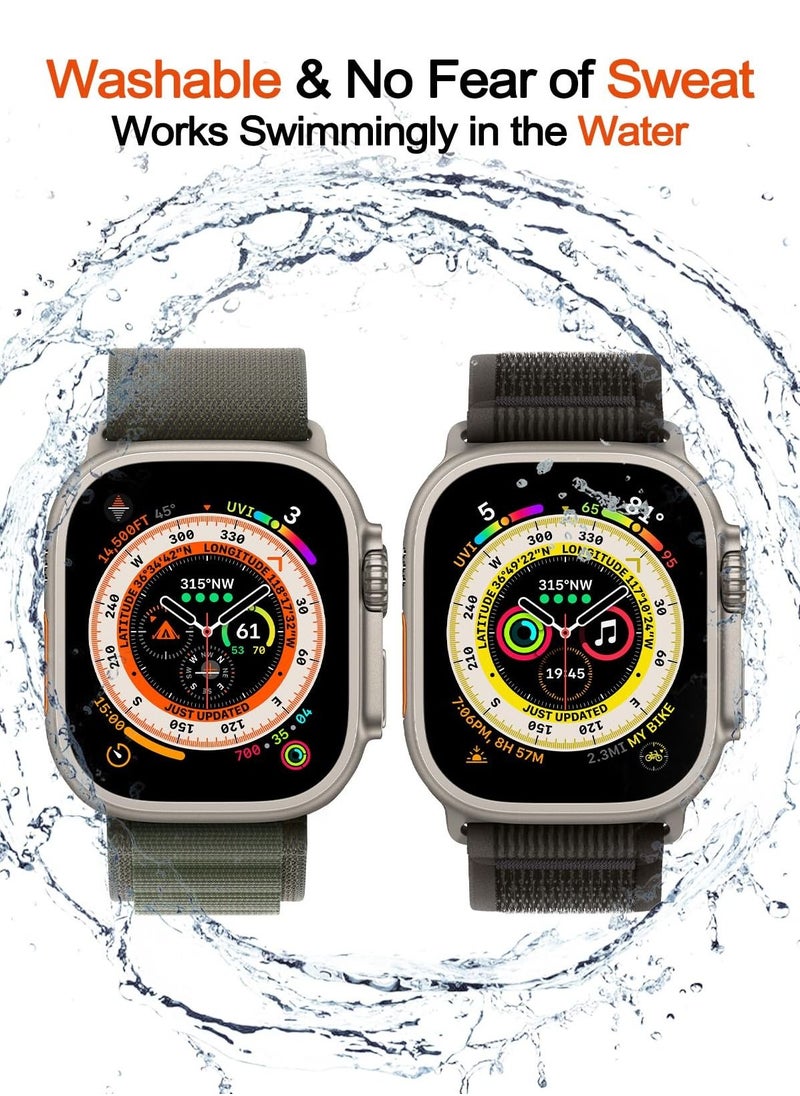 BORTONY Apple Watch Band 38mm 40mm 41mm Alpine Loop Pack of 4 with Adjustable Sport Nylon Elastic Strap for iWatch Ultra 8 7 6 5 4 3 2 1  - Image 5