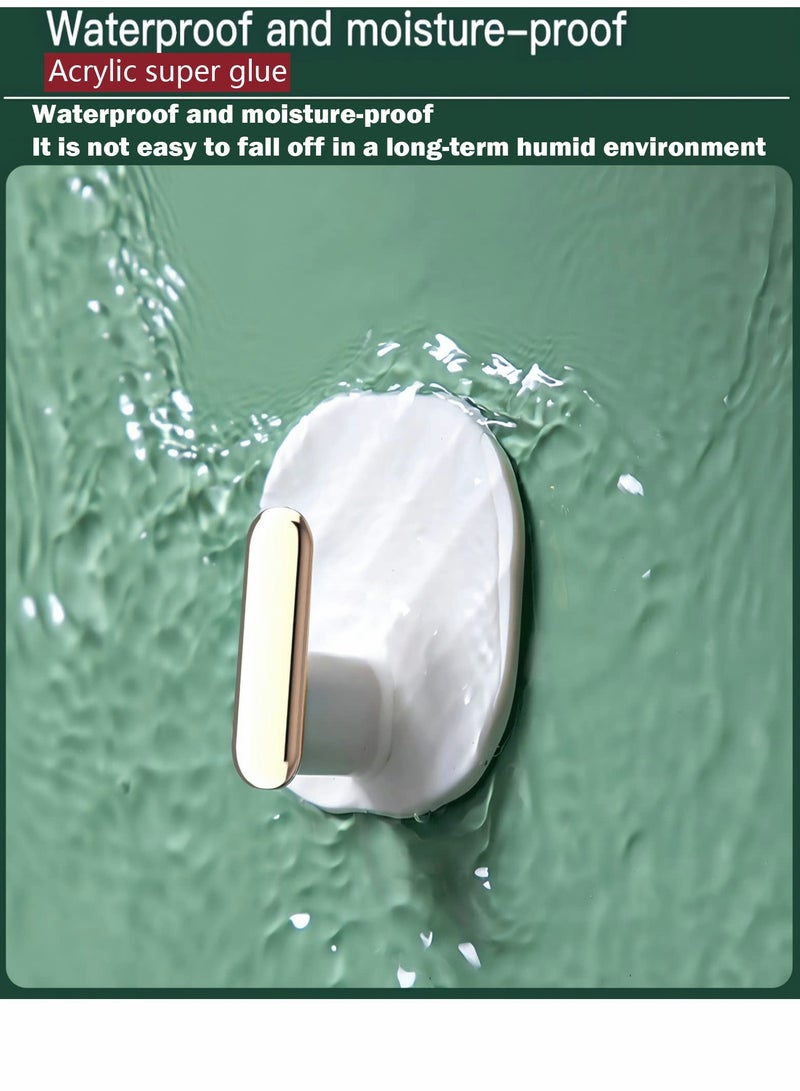 4Pcs Adhesive Hooks, No Punching Super Strong Viscose Towel Coat Kitchenware Practical Hooks for Bedroom Kitchen Toilet Bathroom Office Home Storage (Mixed Colors) - Image 4