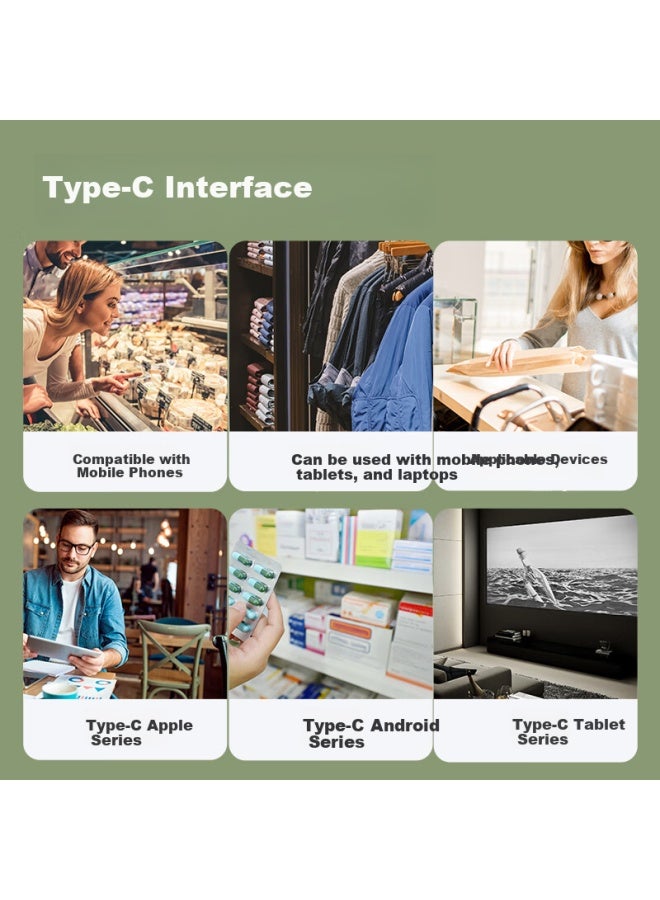 Deli Deli Barcode Scanner Box Scanning Gun Payment Cash Register Express Delivery Traceability Code Barcode Medical Insurance Supermarket Scanner Warehouse Inventory New Appearance Upgrade Aa628 - Image 4