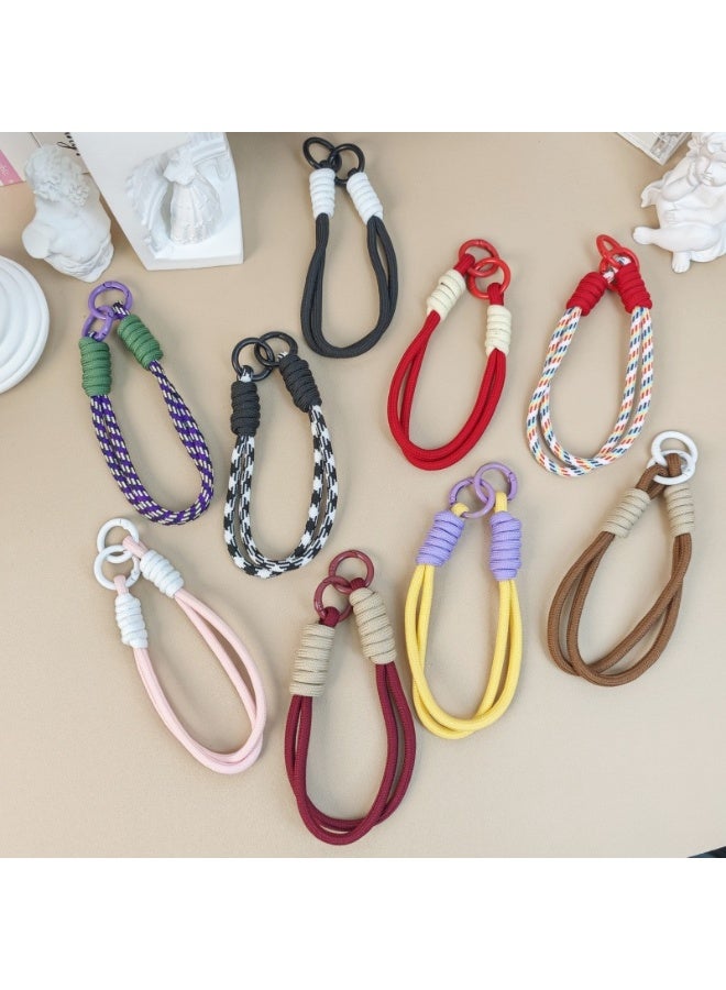 NIBEMINENT Beaded Phone Lanyard, Anti Lost Removable Wrist Strap, Wristband Scented Breeze Bracelet Pendant, Phone Keychain Lanyard - Image 2