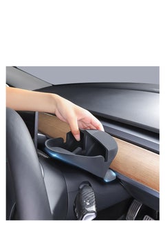 Excefore Steering Wheel Storage Holder for Tesla Model 3 Model Y, Anti-Slip Silicone Storage Tray for Cell Phone, for Tesla Storage Accessories, for Keychains, Sun Glasses, Stand for Navigation Cell Phone  - Image 4