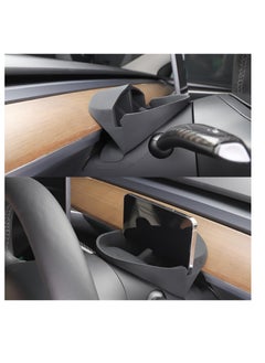 Excefore Steering Wheel Storage Holder for Tesla Model 3 Model Y, Anti-Slip Silicone Storage Tray for Cell Phone, for Tesla Storage Accessories, for Keychains, Sun Glasses, Stand for Navigation Cell Phone  - Image 5