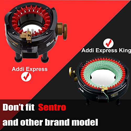 JILINWEI [2 Pack] Addi Knitting Machine Adapter with 1Pcs Hex Steel Bit Power Screwdriver Attachment for Drill,Quick Knit Power Adapter,Crank Handle Adapter for Addi Express/King Size - Image 2