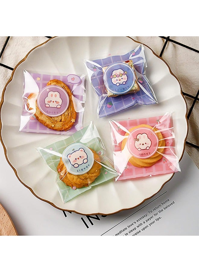 لطيف كيس البسكويت ، البسكويت الخبز هدية شفافة ديي البلاستيك حلوى التعبئة الشخصية - Image 3