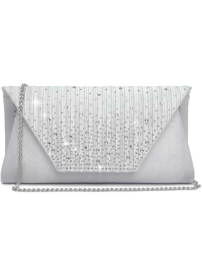 Arabest Women Evening Bags Wedding Purses Handbags Party Clutches Cocktail Prom Formal Clutch with Glitter Rhinestones - Image 1