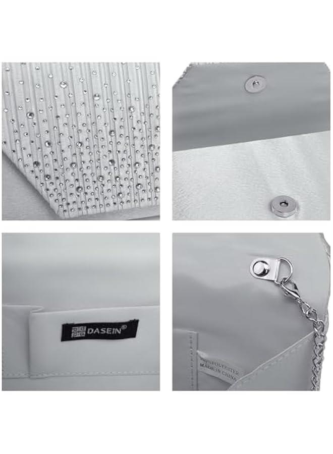 Arabest Women Evening Bags Wedding Purses Handbags Party Clutches Cocktail Prom Formal Clutch with Glitter Rhinestones - Image 5
