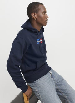 JACK & JONES Logo Print Pull Over Hoodie  - Image 3