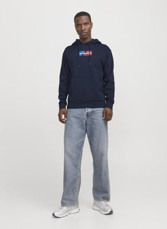 JACK & JONES Logo Print Pull Over Hoodie  - Image 4