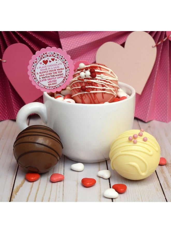 Amanda Creation Love Potion Heart Themed Hot Cocoa Bomb Sticker Labels For Valentine'S Day Total Of 40 2" Circle Stickers (20 Sets Of 2) By Amandacreation - Image 5