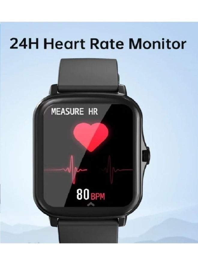 AROAQ Y20 Smart Watch 1.7 Inch HD Touch Screen, IP67 Waterproof, Heart Rate, Sleep, BP & SpO2 Monitoring, Fitness Tracker with Sports Modes – Black - Image 5