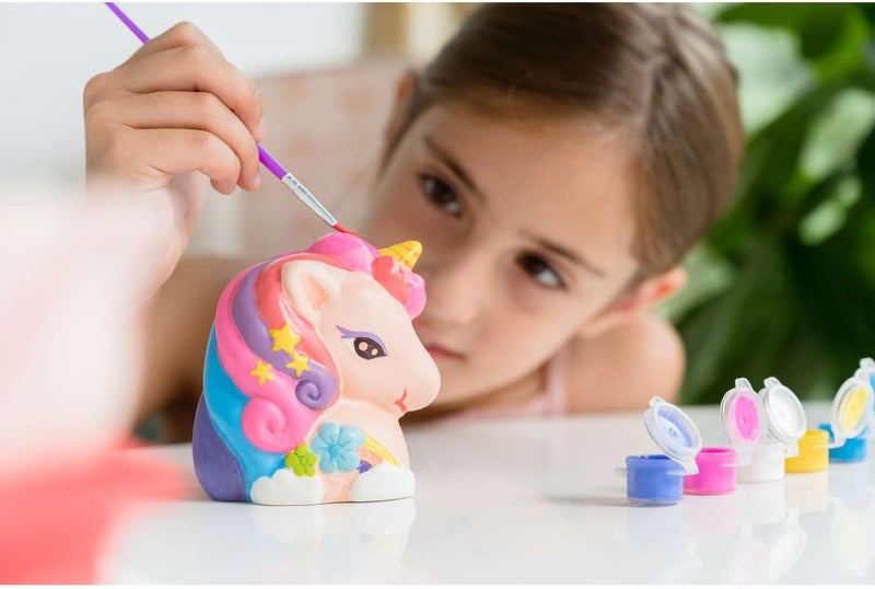 4m مجموعة حرفة 4M KidzMaker لصنع بنك يونيكورن ميني لامع بنفسك - Image 5