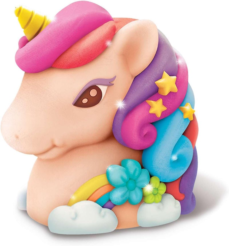 4m مجموعة حرفة 4M KidzMaker لصنع بنك يونيكورن ميني لامع بنفسك - Image 2