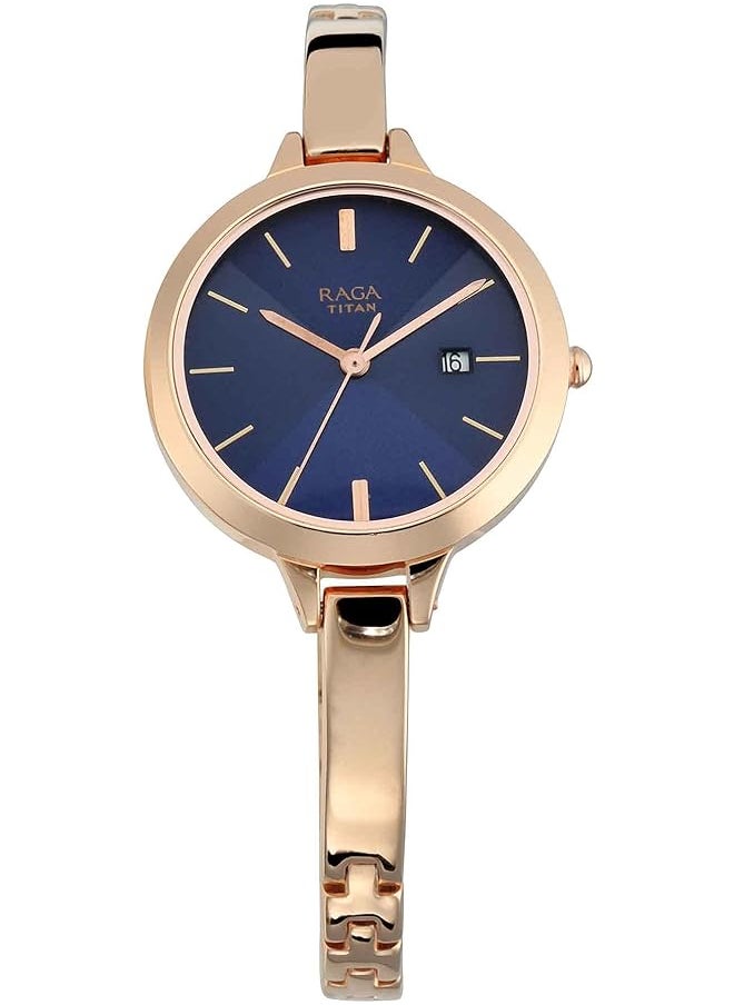 TITAN - Women's Quartz Watch With Analog Display And Brass Bracelet 2578Wm02 - Image 1