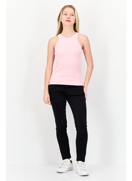 ESPRIT Women Round Neck Sleeveless Tank Top, Pink  - Image 2