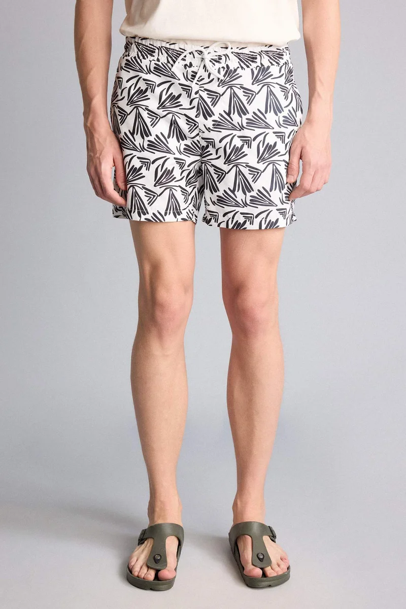 Defacto  Patterned Stretch Waist Swim Shorts for Men | Best Price UAE