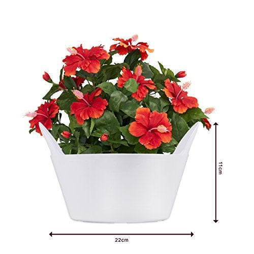 Sharpex Basket Type Flower Pot (White) - Image 2