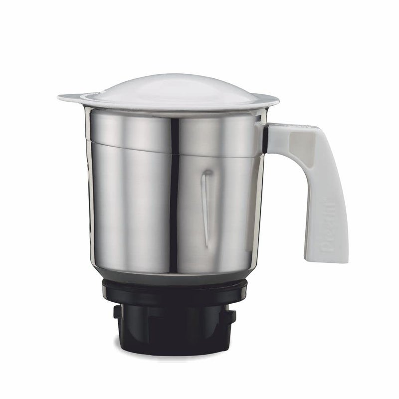 Preethi Medium Mixer Jar for Eco Twin Eco Plus Nitro and Blue Leaf 1Liter Silver
