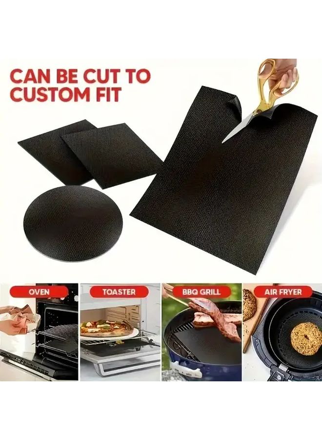 Black Nonstick Baking Pad Heat Resistant to 450F for Oven Grill Air Fryer - Image 3