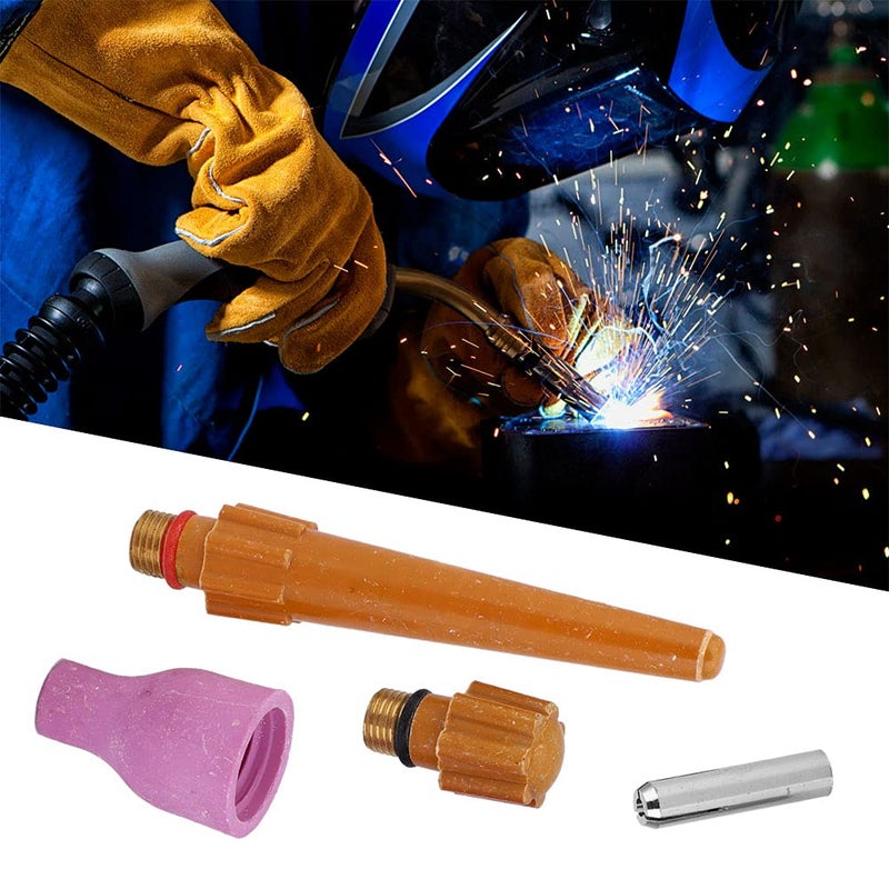 QQ300 TIG Welding Torch Replacement Parts Kit 20pcs Ceramic Nozzle Collet Back - Image 5