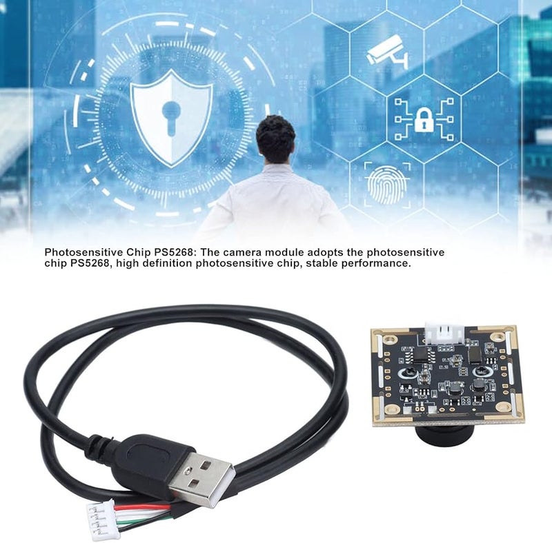 Agatige 2MP USB Mini Webcam Module 105 Degree Wide Angle Lens Photosensitive Camera Development Board - Image 3