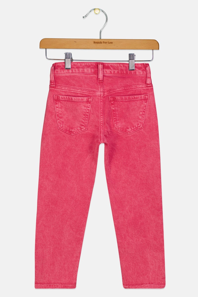 GAP Kids Boy Regular Fit Washed Stretchable Denim, Pink - Image 3