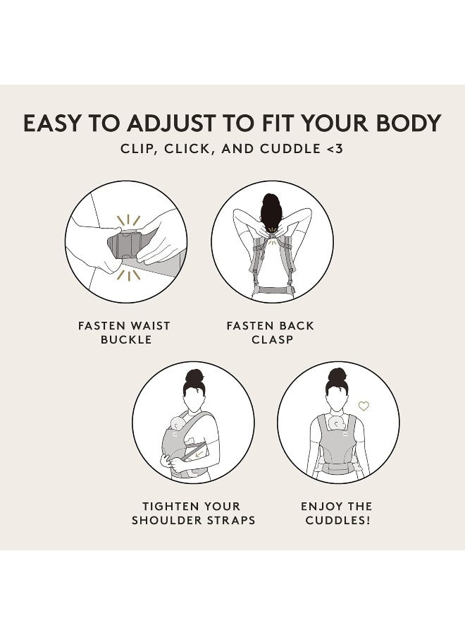 Tula Explore Mesh Baby Carrier for Newborns from Birth, 3-in-1 Baby Carrier with Mesh Back Panel, Belly Carrier Back Carrier, Land Before Tula - Image 5