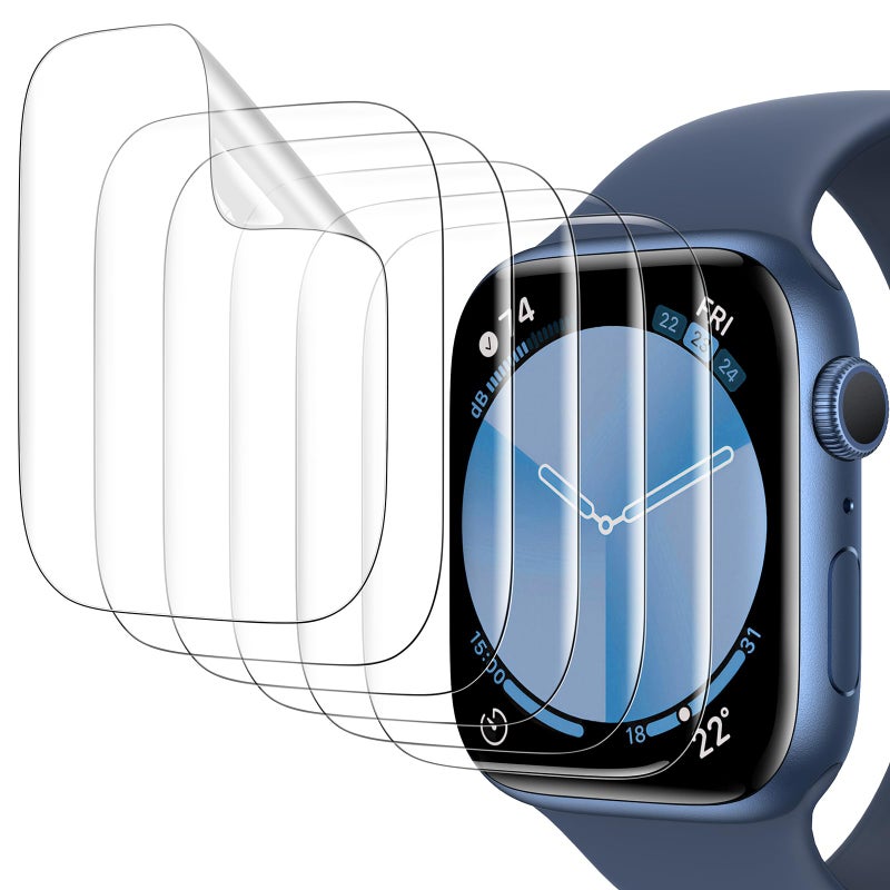 Misxi 6 Pack Soft TPU Clear Screen Protector for Apple Watch SE 3 (2025) SE 2 SE Series 6 Series 5 Series 4 40mm, No Bubble Easy Installation High Definition Screen Protection Protector for iWatch - Image 1