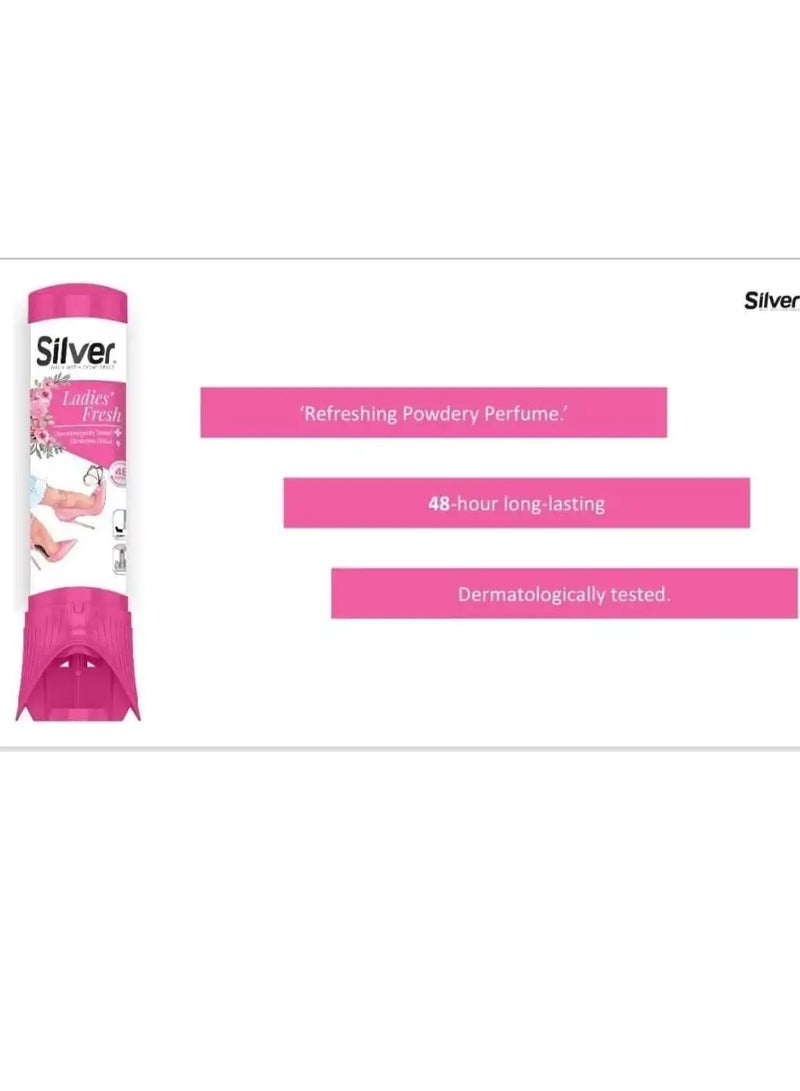 Silver Ladies Fresh Shoe Deodorant 100ml - Image 2